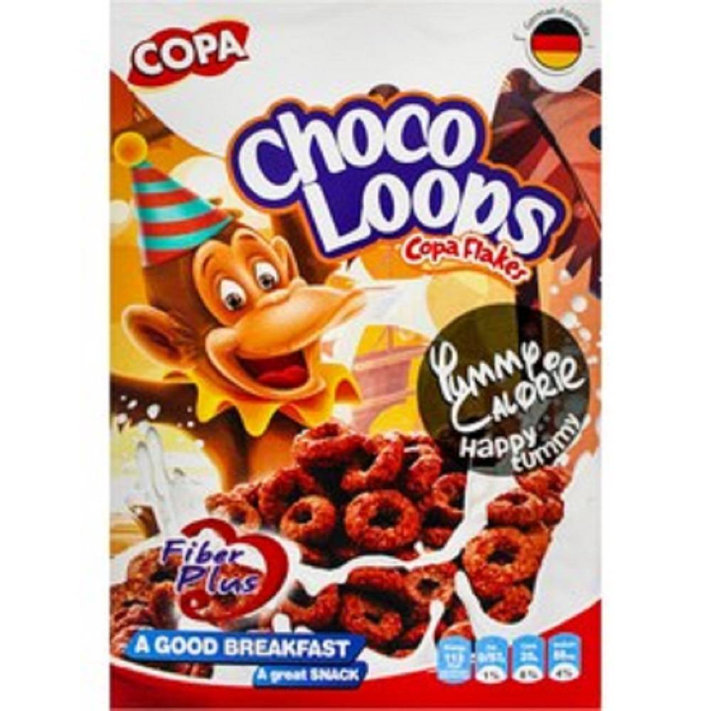 تصویر کوپا کورن فلکس حلقه ای کاکائویی 250 گرم 