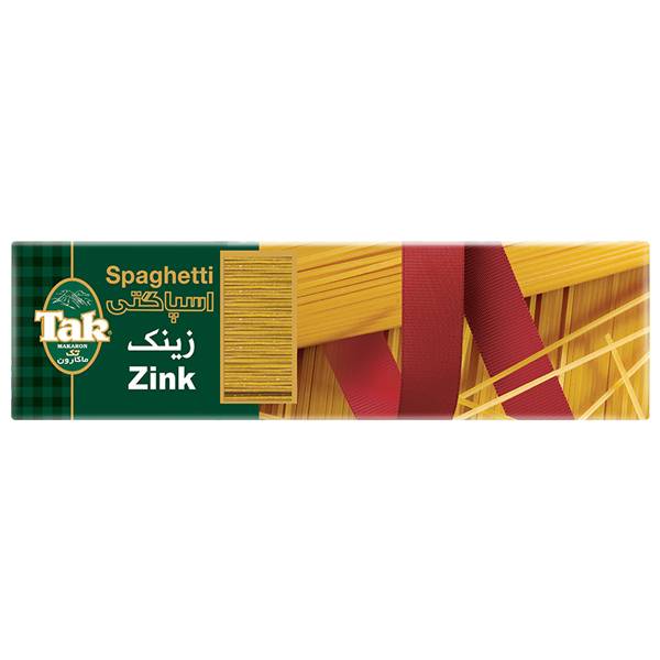 تک ماکارون اسپاگتی زینک پلاس 500 گرم جعبه