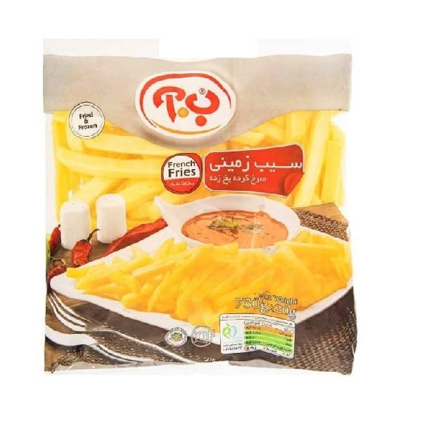 ب آ سیب زمینی منجمد 750گرم