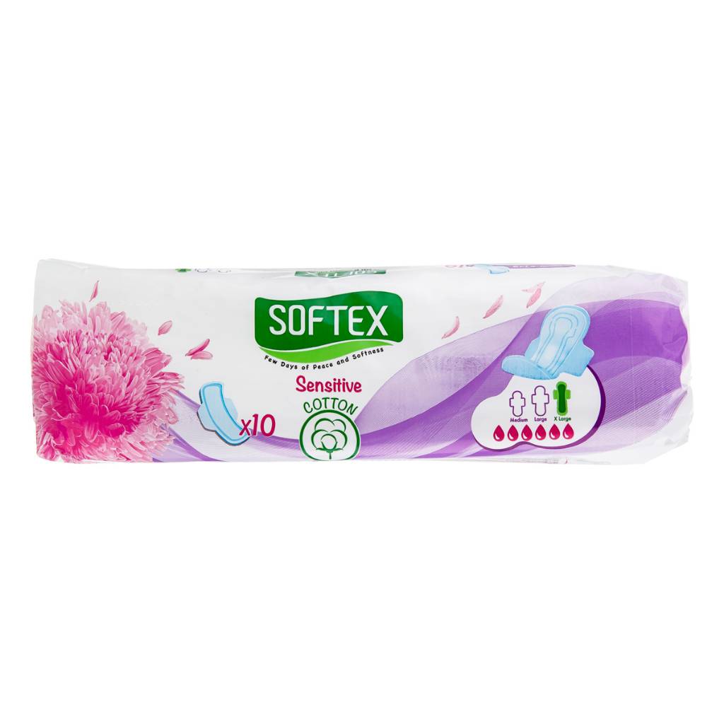 سافتکس نوار بهداشتی خیلی بزرگ کتان