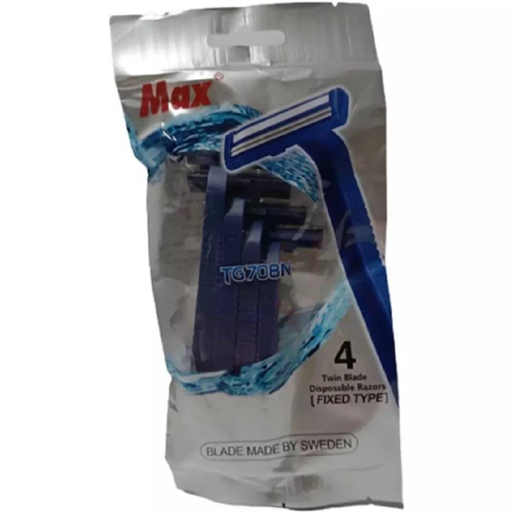 مکس ژیلت دو لبه پفکی 4عدد