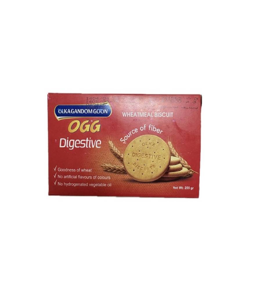 OGG بیسکوییت دایجستیو سبوس دار 255 گرم