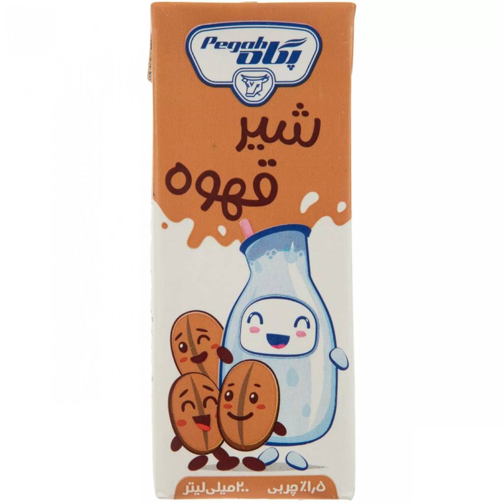 شیر قهوه 200cc پگاه