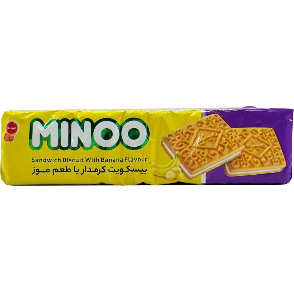 مینو بیسکوئیت کرمدار موزی  117گرم