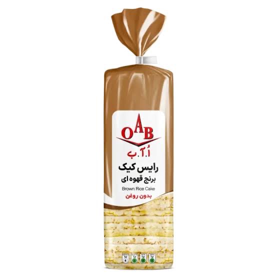 OAB رایس کیک برنج قهوه ای 100 گرم