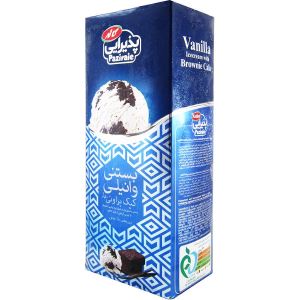 بستنی پاکتی 550 گرم وانیلی با کیک کاله