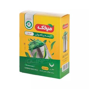 میخک کیسه زباله سه رول سبز (55*80) جعبه ای