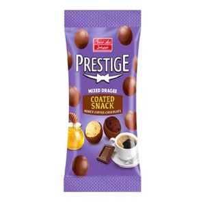 شیرین عسل دراژه شکلاتی با مغز اسنک پرستیژ