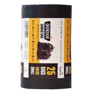 کیسه زباله مشکی 25 برگ 65×50 دارکوب