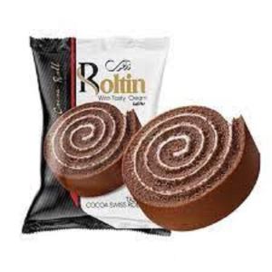 نظری کیک رولتین کاکائویی کرم شیری 65گرم