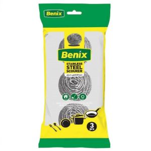 بنیکس سیم ظرفشویی استیل 3 عددی 0012