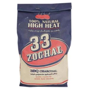 33 ذغال باربیکیو1700گرم+ژل آتش زا