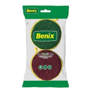 بنیکس پک اسفنج زری بافت گرد دو عددی(0302)