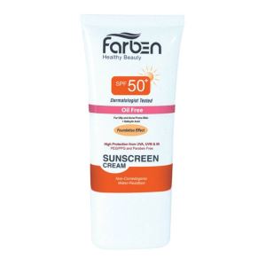 فاربن ضد افتاب مناسب پوست چرب بژ طبیعی SPF 50