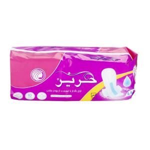 حریر نوار بهداشتی بزرگ 10 عددی