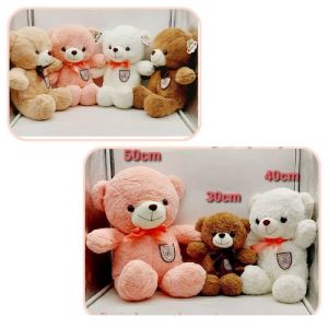 عروسک خرس مارک به سینه بزرگ(50سانتی)