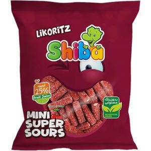 شیبا پاستیل لیکوریتز مخلوط انگشتی آلبالویی140گرم