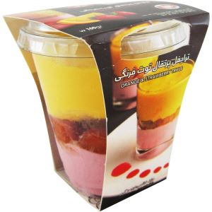 دسر ترایفل پرتقال توت فرنگی کاله