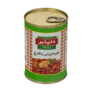 کنسرو لوبیا و قارچ 420 گرم دلپذیر
