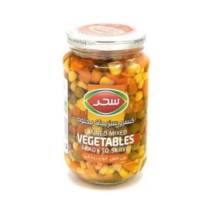 کنسرو شیشه مخلوط سبزیجات 380 گرم سحر