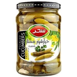 سحر خیارشور ممتاز شیشه 640 گرم