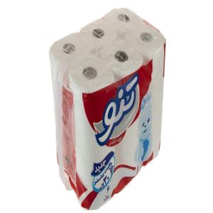 تنو دستمال حوله 3 لایه 6 قلو