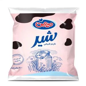 میهن شیر نایلون کم چرب 800ml