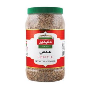 دلپذیر عدس پت 1کیلو