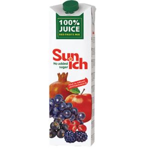 سن ایچ نکتار میوه قرمز پاکتی 1 ل