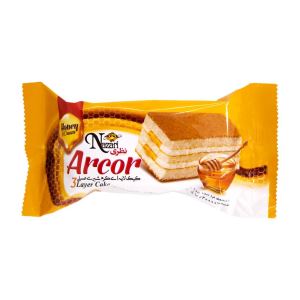 نظری کیک لایه ای کرم شیری عسلی 60گرم