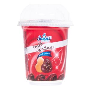 سیاسر بیسکوییت قلبی لیوانی