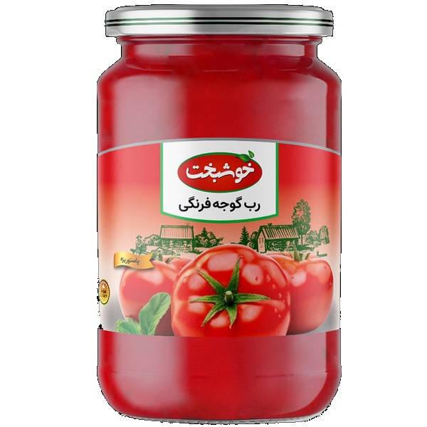 رب گوجه شیشه 700گرم خوشبخت