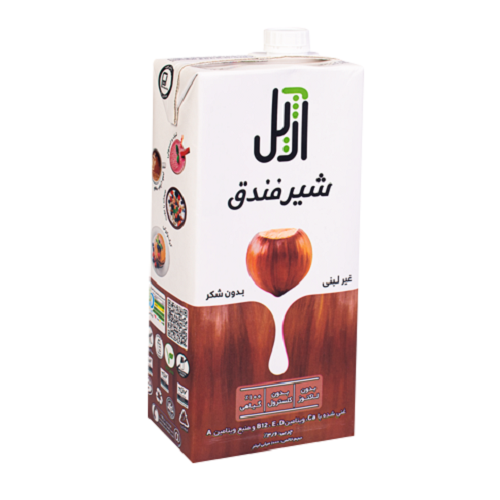آژیل شیر فندق پاکتی 1لیتر