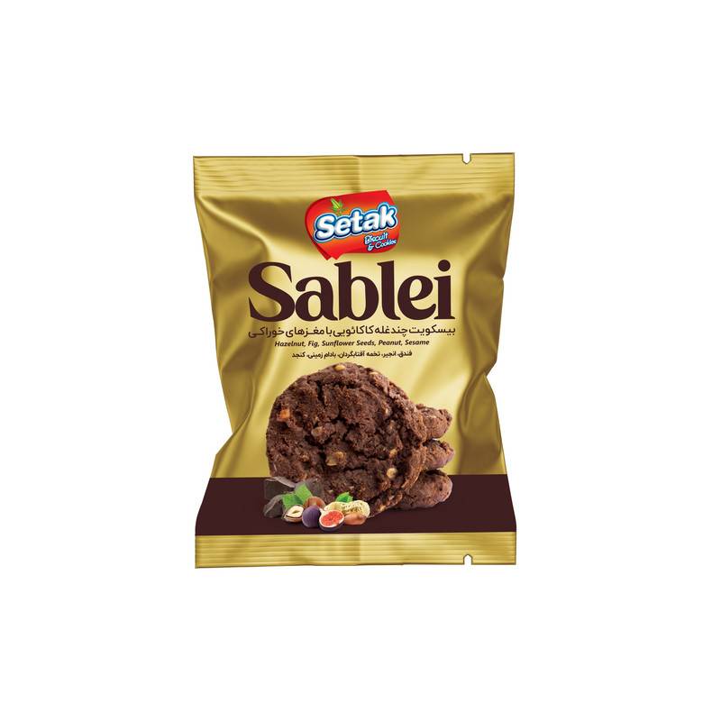 ستاک سبلی بیسکوییت چند غله کاکائویی40گرم