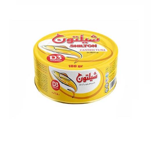 شیلتون کنسرو ماهی در آب نمک 180گرم(رژیمی)