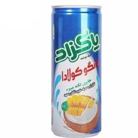 آبمیوه قوطی مانگوکولادا 240میل پاکزاد
