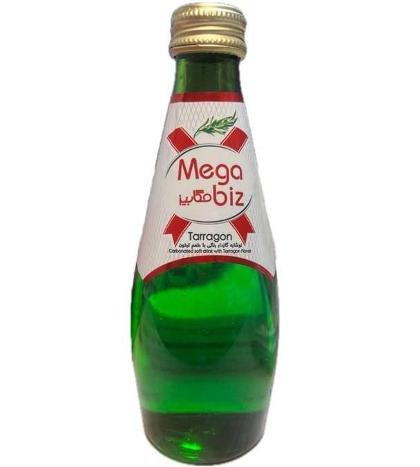 مگابیز آب گازدار ترخون 290میل  شیشه