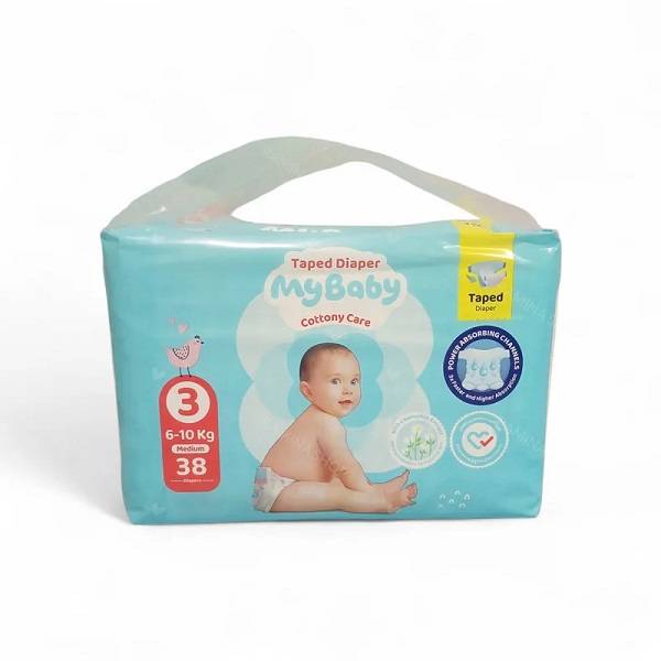 مای بیبی کانال دار آبی سایز 3 (38عددی )