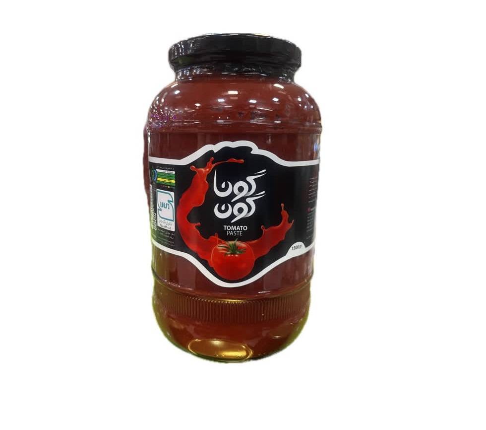 گوناگون رب گوجه فرنگی شیشه 1500گرم