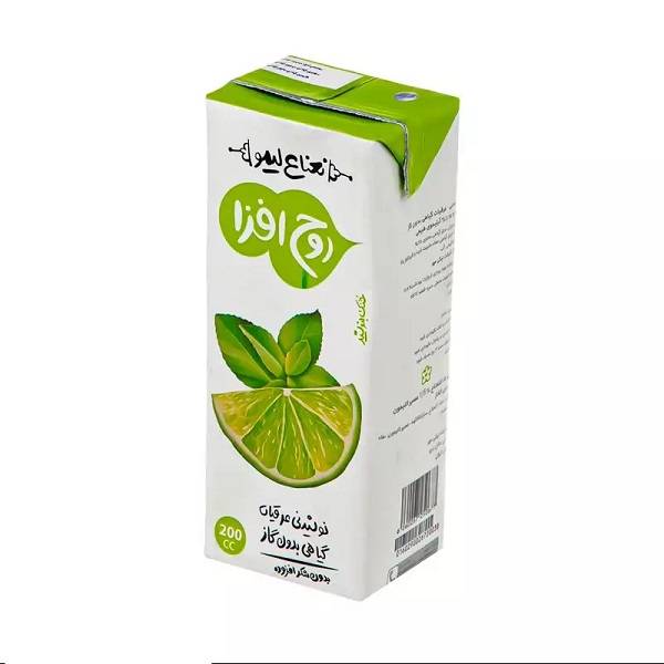 روح افزا آبمیوه نعنا لیمو پاکتی 200میل