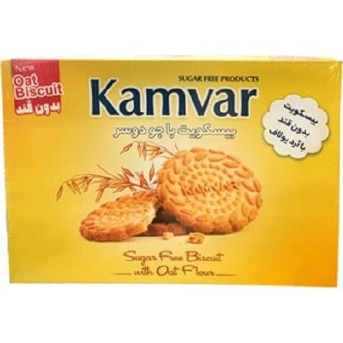 کامور بیسکوییت با جو دوسر بدون قند 450گرم