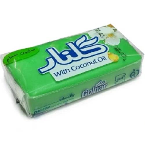 گلنار صابون حمام سبز سلفون دار 130 گرم