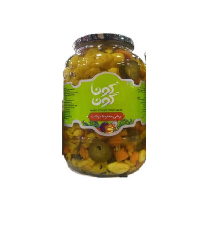 گوناگون ترشی مخلوط درشت 1500گرم