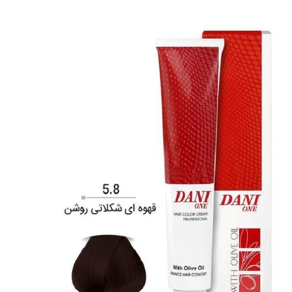 رنگ مو قهوه ای شکلاتی روشن 5/8 دنی وان